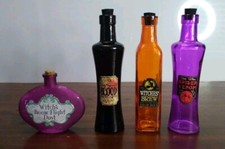 Halloween Witches Potion Bottle Set 4 Pc
