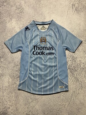Manchester City Le Coq Sportif 2007/08 Home Football Shirt