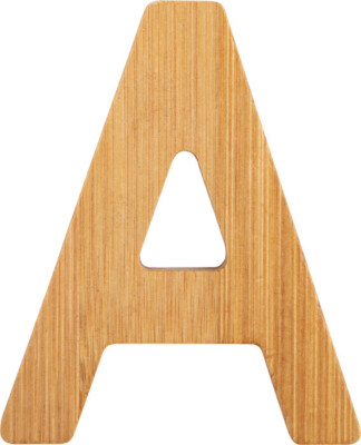 ABC Buchstaben Bambus A - 12054 Legler Kinderzimmer Türbuchstaben Türschild Holz