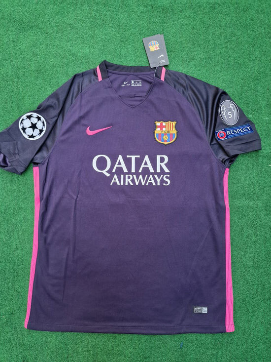 FC Barcelona 2016/17 UCL Champions League Soccer Jersey Neymar Jr #11