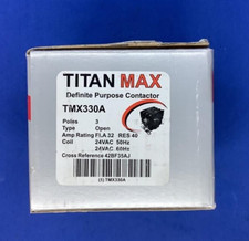 Titan Max TMX350C Definite Purpose Contactor 3 Pole 50 FLA 208-240V Coil NEW!
