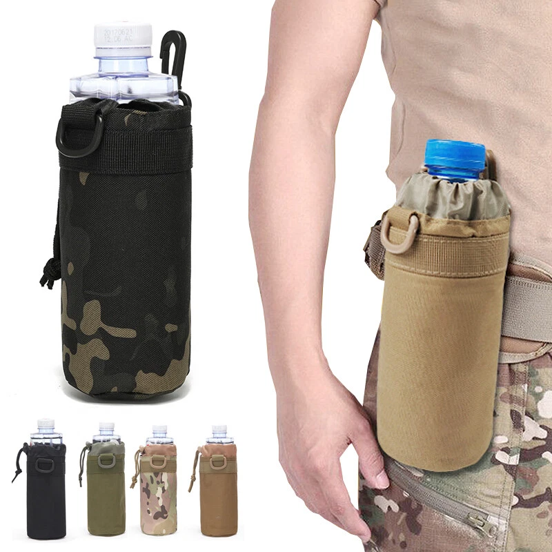 Go Time Gear Molle Water Bottle Holder, Water Bottle Bag for Backpacks,  Tactical Canteen Pouch and Water Bottle Caddy, Molle Accessories and Water