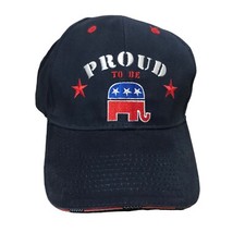 Political Party Republican Ball Cap Hat snap back Red blue Made in the USA