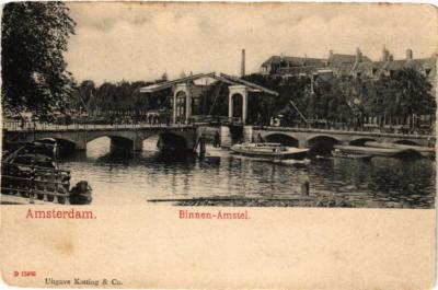 CPA AK AMSTERDAM Binnen Amstel NETHERLANDS (605127)