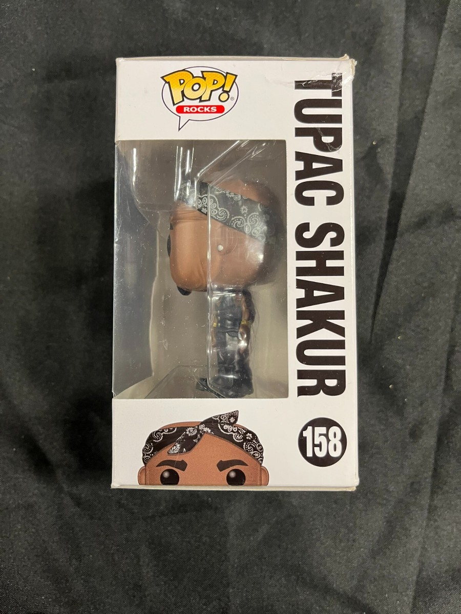 Funko Pop Rocks 2Pac Tupac Shakur 158 Vinyl Figure In Box AA