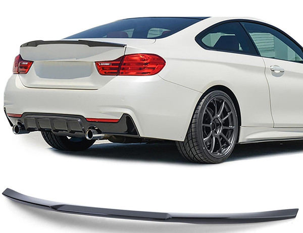 Alettone Spoiler Posteriore Nero Bmw Serie 4 F32 Coupe' M4 Look-image