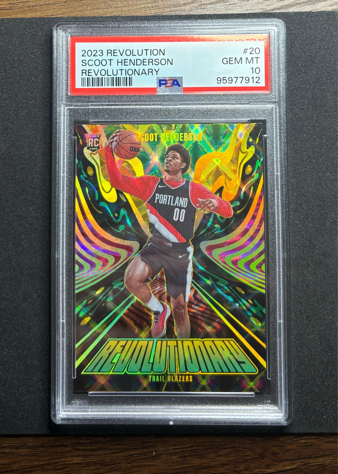 2023 Revolution Revolutionary Scoot Henderson RC Rookie PSA 10 SSP CASE HIT