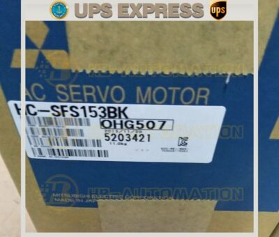 Mitsubishi Servo Motor HC-SFS153BK New DHL/FedEx/UPS Expedited Shipping MMY0