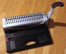 MAKEASY 21 HOLE MAKING BINDING MACHINE 21 PAGE PUNCHER, 450 BINDING CAPACITY