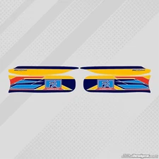 2016 FA ALONSO STYLE M4 SIDE POD STICKER KIT - KARTING - JakeDesigns