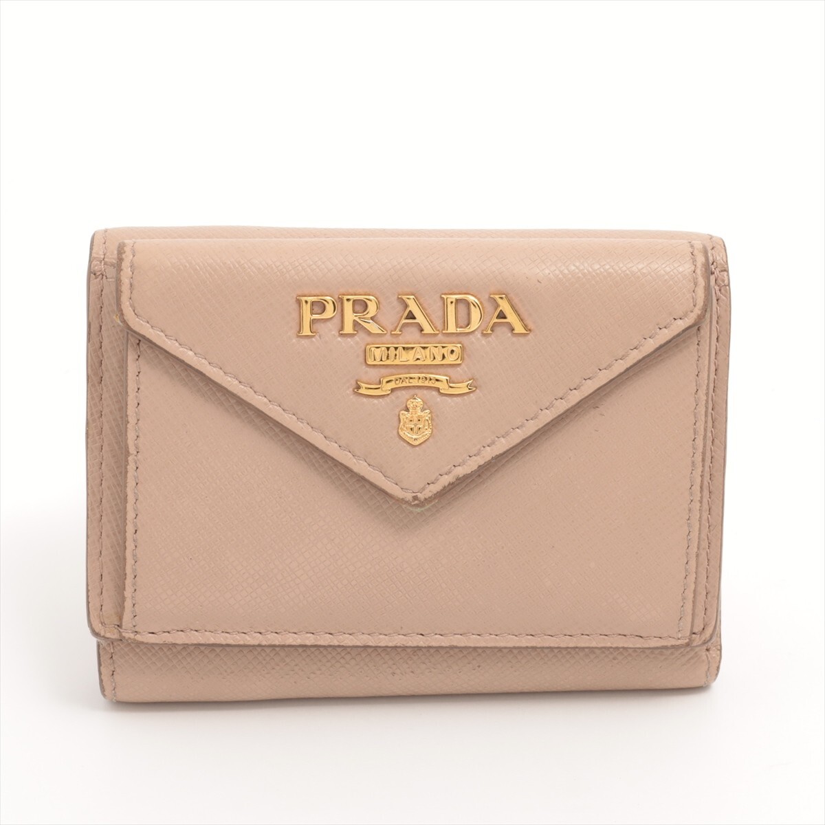 100% AUTHENTIC PRADA SAFFIANO LEATHER TRIFOLD WALLET - MADE  display picture 1