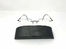 SILHOUETTE 7534 50 6082 45 []19 Simply Black Rimless Eyeglass Frame Austria
