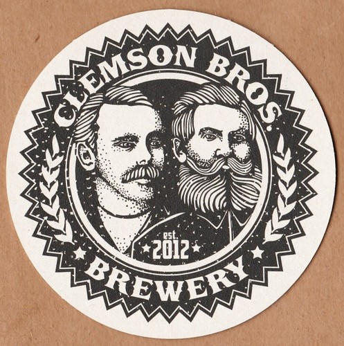 Clemson Bros Brewery Beer Coaster Middletown NY