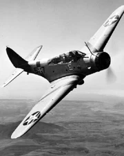 U.S. Navy Douglas TBD-1 Devastator in flight 8x10 WW2 Photo 733