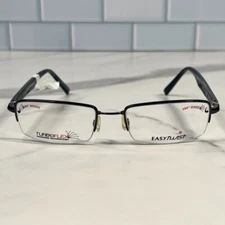 Easytwist ET926 90 Black Semi Rimless Eyeglasses 360 Degree Hinges 56-19-145 mm