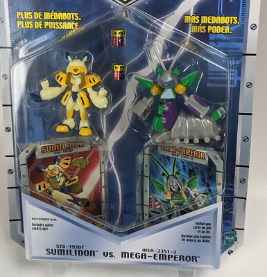 2002 Hasbro Medabots Sumilidon vs Mega Emperor Action Figure
