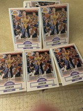 10 Cards of Basketball NBA 1990-91 Fleer #93 Magic Johnson NM Lakers