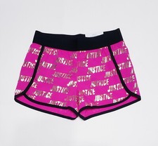 JUSTICE Shorts Logo Activewear Girl's Size 10 NWT
