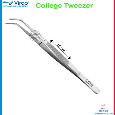 VIRCO UK NEW Periodontal Dental Lab College Tweezer Pick- up Stainless Steel VIRCO