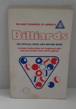 Billiard Congress of America The Official Rules  Record Book 1986
