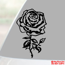Rose Sticker For Car Window Truck Rear Bumper Wall Flower Vinyl Decal Jdm Love Rose Sticker For Car Window Truck Rear Bumper Wall Flower Vinyl Decal Jdm Love