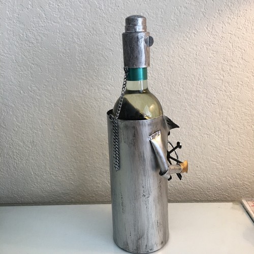 Berkeley Designs Portabottiglie vino caddy capitano vela metallo vino caddy scultura - Foto 5 di 10