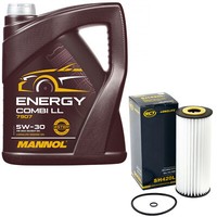 MotoröL Set 5W-30 5 Liter + ÖLfilter SH 420 L FüR Audi A4 A3 Seat Skoda VW Golf