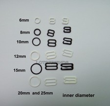 10 szt. Metal Powlekany pasek biustonosza Regulacja Bielizna Klapki 8 pierścieni O Haczyki 9 Figurka
