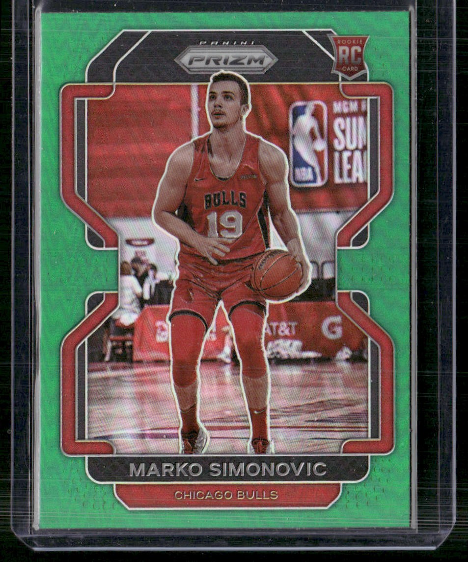 2021-22 Panini Prizm #166 Marko Simonovic Green