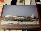 WESTERN AIRLINES  BOEING 720B LANDING SAN DIEGO INDIAN HEAD LIVERY CALENDAR PIC