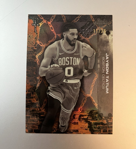 Jayson Tatum [Orange Refractor] #1 2025 Topps Chrome Cactus Jack card