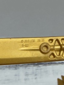 LEGO 6 Ninjago Pearl Gold Golden Dragon Blade 98135 Part 70503 9449 9442