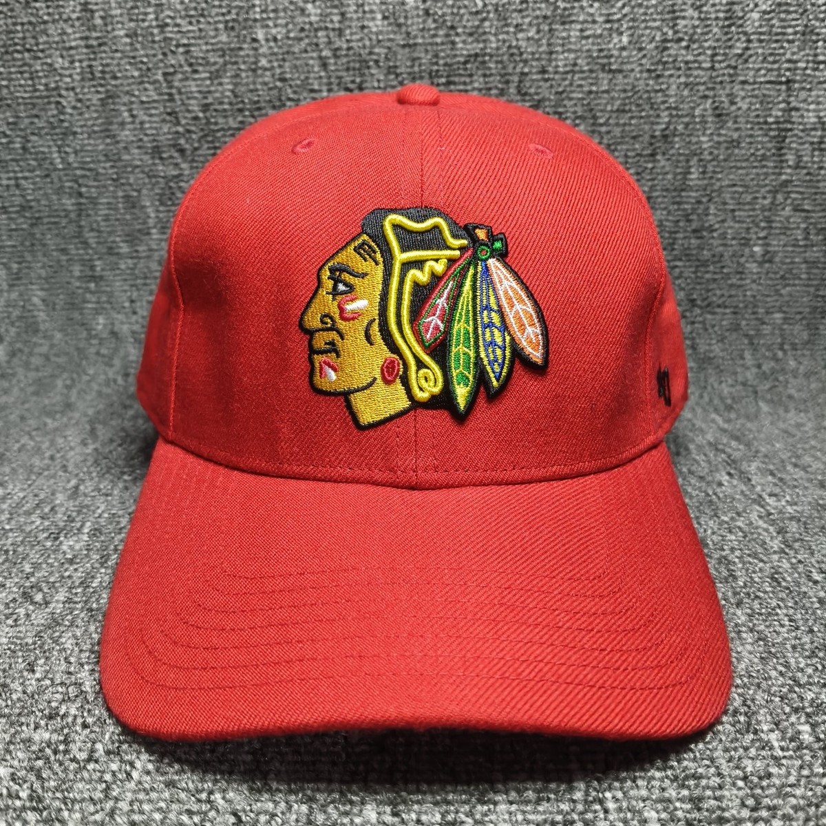 '47 Brand Chicago Blackhawks Red NHL Cap Hat Embroidered Logo