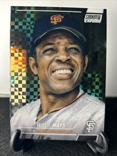 2022 Stadium Club Chrome Willie Mays X-Fractor #175 San Francisco Giants