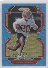 2021 Panini Prizm Rookie Blue Wave Prizm 183/199 Ambry Thomas #439 0wp8