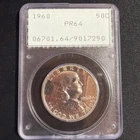 1960 50c PCGS PR64 Franklin Proof Half Dollar 90% Silver PCGS Rattler Holder