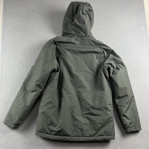 Adidas Jacket Mens Medium Gray Xploric Rain Full Zip Parka Hooded Outdoor - Picture 8 of 10