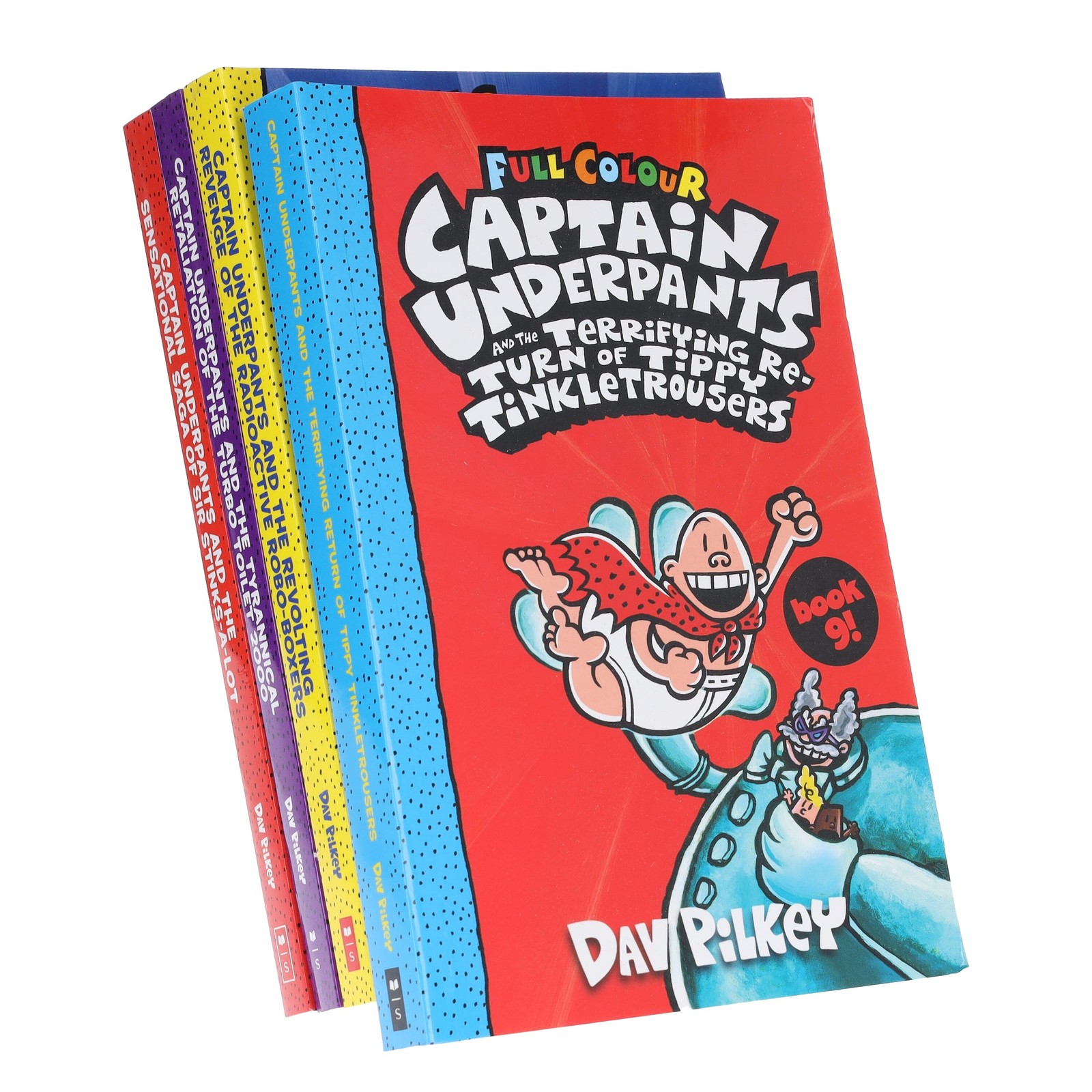 Captain Underpants Full Colour Series (9-12) Collection By Dav Pilkey 4 Books - Image 3