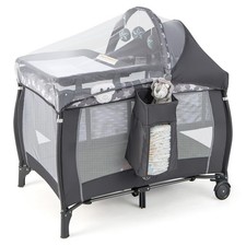 4-in-1 Portable Baby Playard w/ Bassinet
