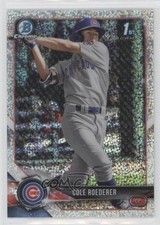 2018 Bowman Draft Chrome Sparkles Refractor Cole Roederer #BDC-125 jc3
