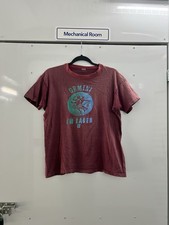 VTG 70s Zodiac Gemini Sign Tshirt - Burgundy- Size - Large
