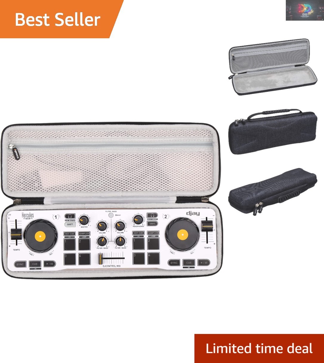 Hard Travel Case for Hercules DJControl Mix & Starlight