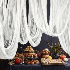 500"x85" Large Halloween Creepy Cloth Spooky Gauze Party Decoration Grey Decor