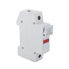 DIN Rail Fuse Holder 10x38mm Single Pole 32A AC 380V Panel Mount