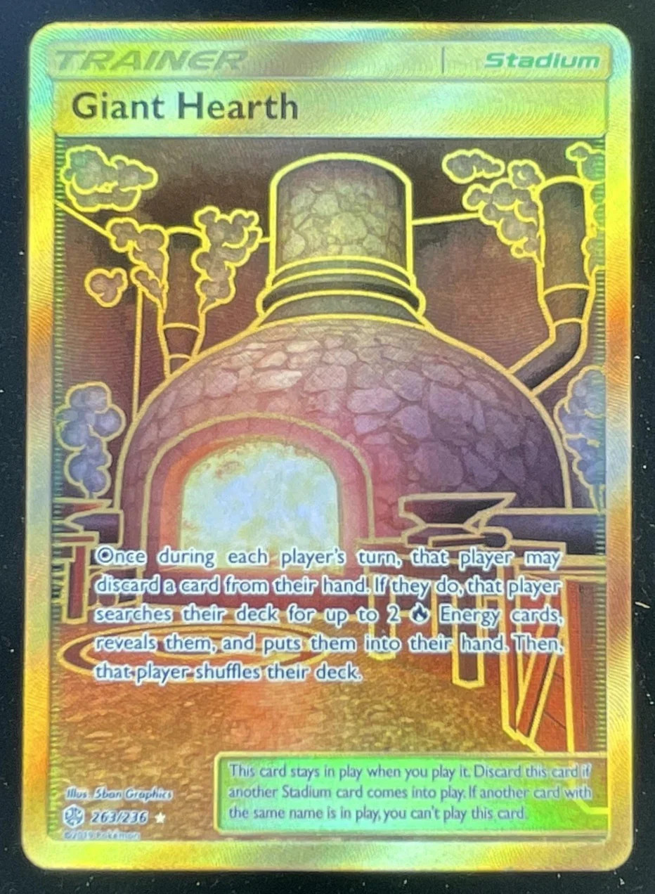 2019 Pokemon Sun & Moon Cosmic Eclipse #263/236 Giant Hearth