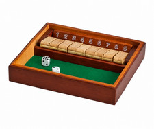 Wooden Shut The Box Game Set 9 Number with Dice