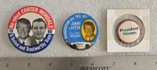 Vintage Jimmy Carter Inauguration Button Pin with 2 Free 