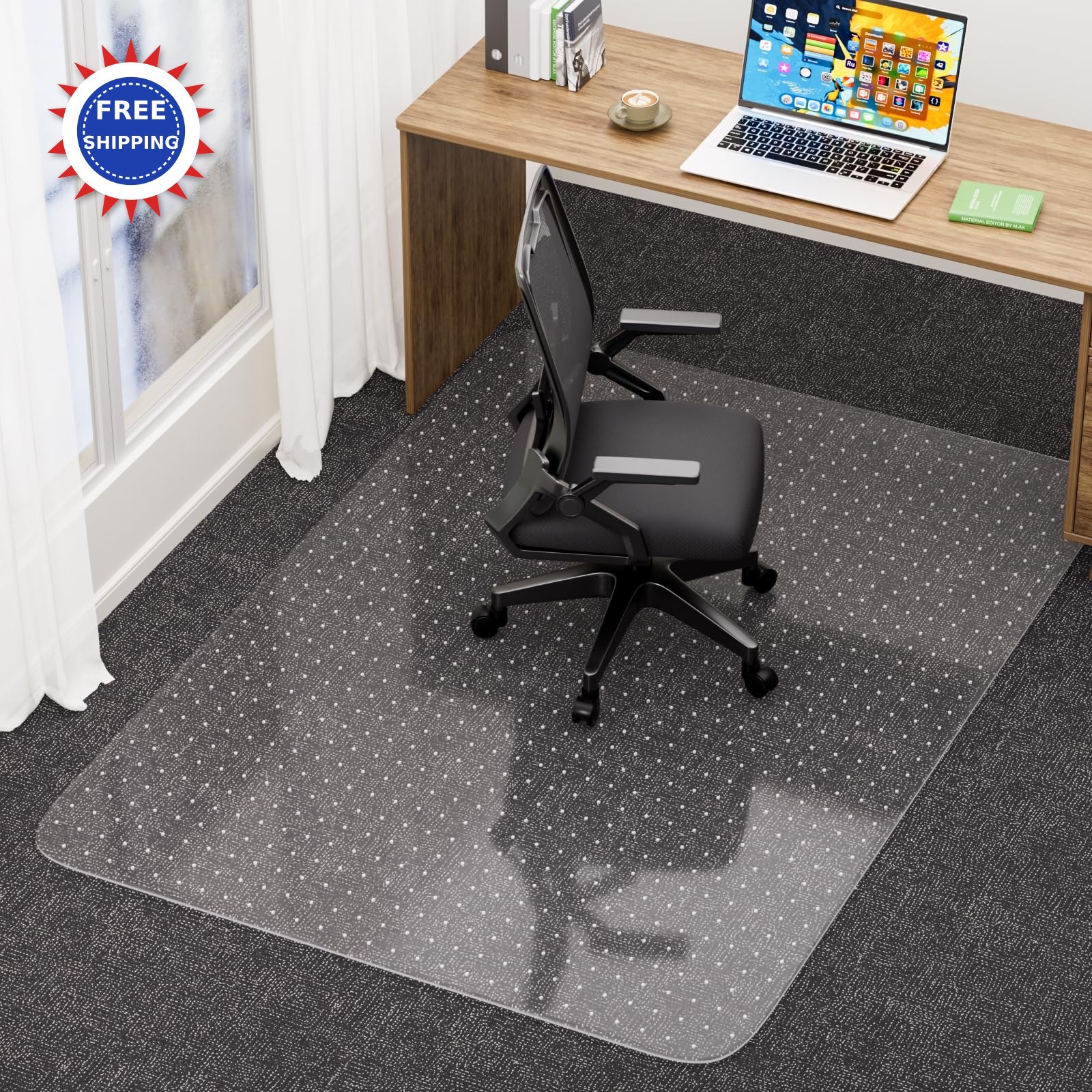 Mat Low Pile Carpet 46 X 72 Clear Plastic Floor Protector He