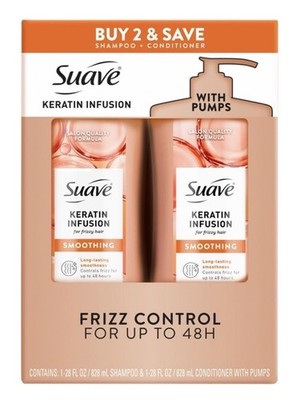 Suave Moroccan Oil Infusion Shampoo & Conditioner Set Shine 15 fl oz Each
