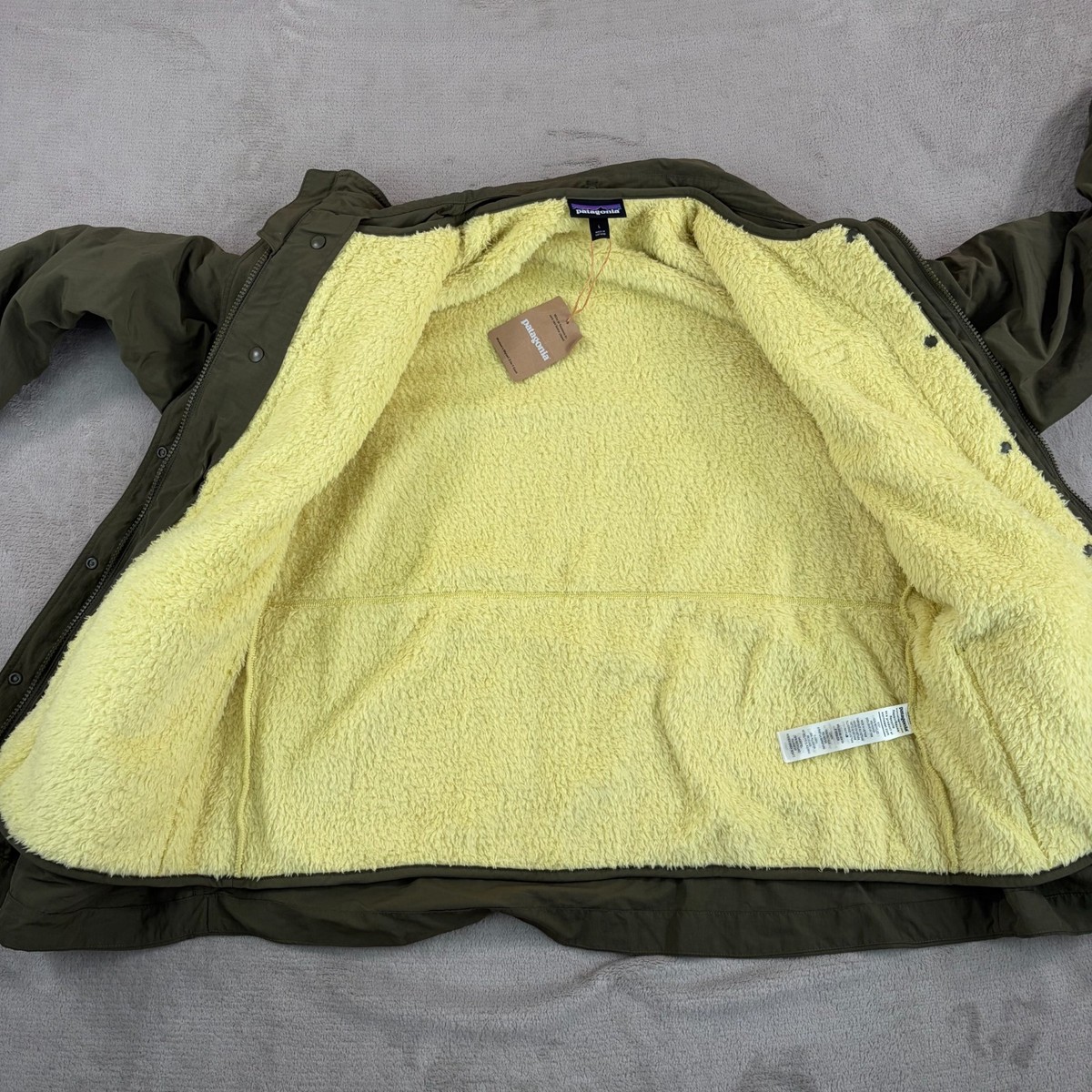 Patagonia Skysail 3-in-1 Coat Women Large Basin Green Cardigan